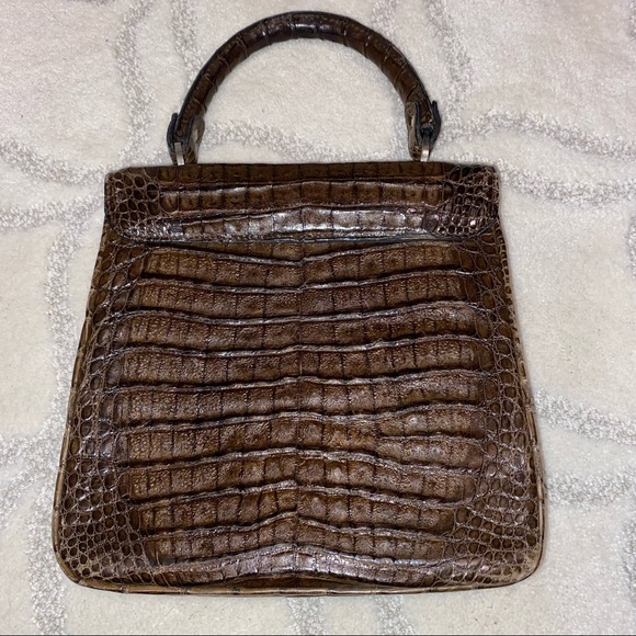 Vintage Gold Pfeil Studio Alligator bag - Picture 10 of 10